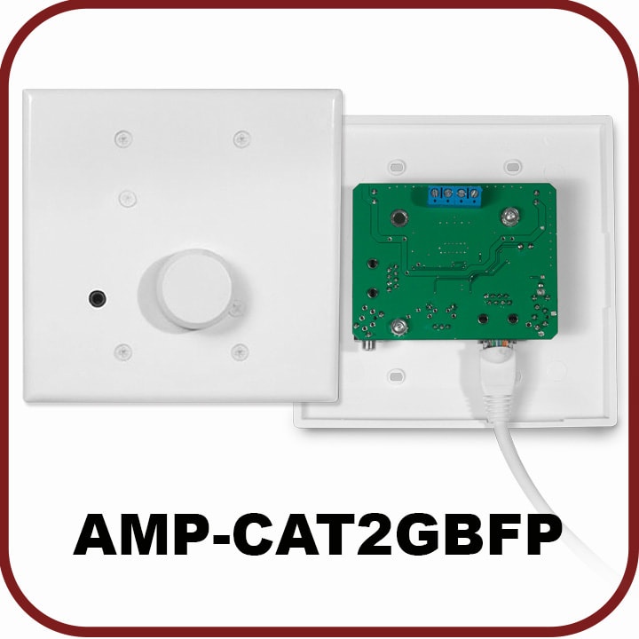OWI AMP-CAT-2GBFP Amplifier with Cat-5 Connector/Powers Up to Two Compatible OWI Speakers