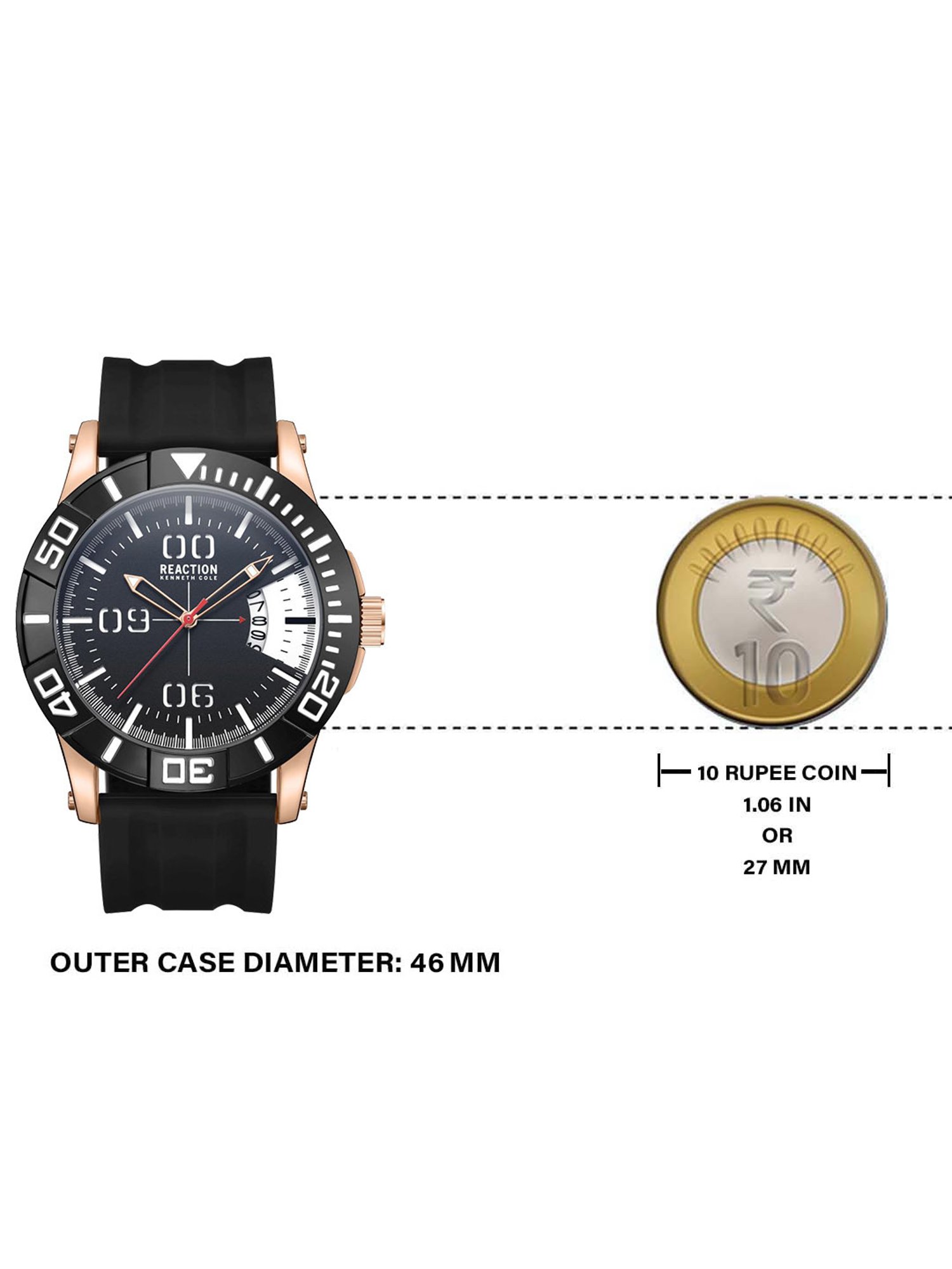 Reaction Kenneth Cole KRWGN9007205 Analog Watch for Men