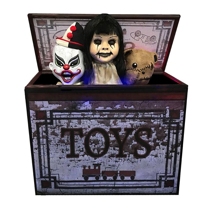 Tekky Halloween Pop Up Toy Box, Grey