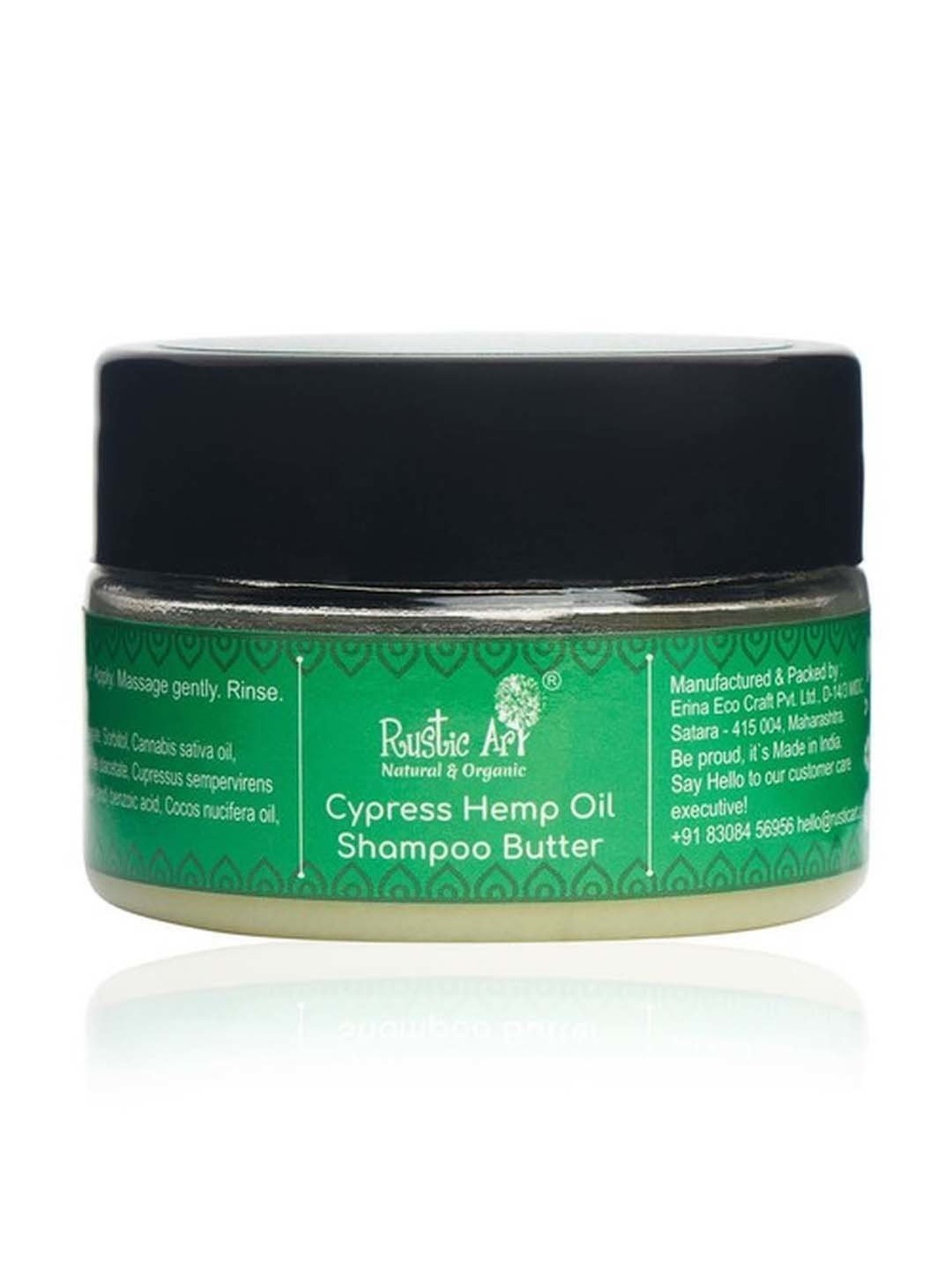 Rustic Art Cypress Hemp Oil Shampoo Butter - 50 gm