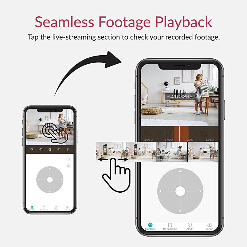 Smart Dome Security Camera X, AI-Powered 1080p WiFi IP Home Surveillance System with 24/7 Emergency Response, Human Detect, Sound Analytics, Time Lapse for Pet Monitor - Works with Alexa & Google