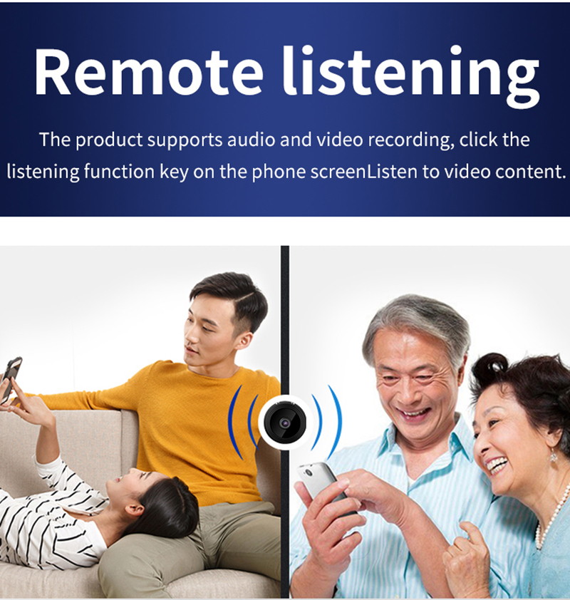 Mini Hidden Spy Camera Wireless HD Wifi 1080P Indoor Home Small Security Cam DVR