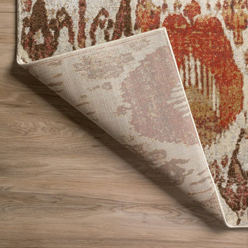 1'8"x2'6" Oval Braided Plaid Accent Rug Multicolored - The Lakeside Collection