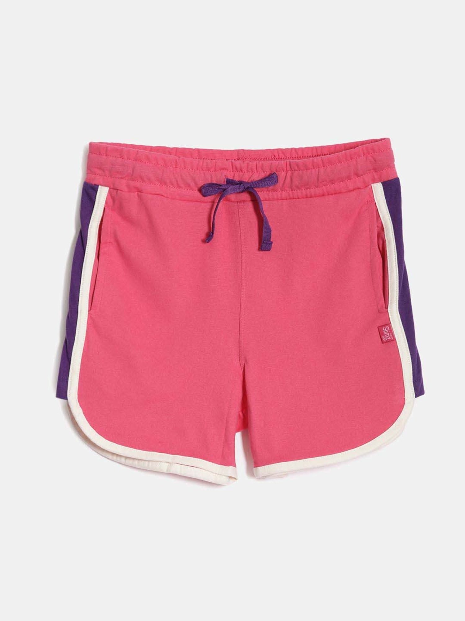 Dixcy Slimz Kids Hot Pink & White Cotton Striped Shorts