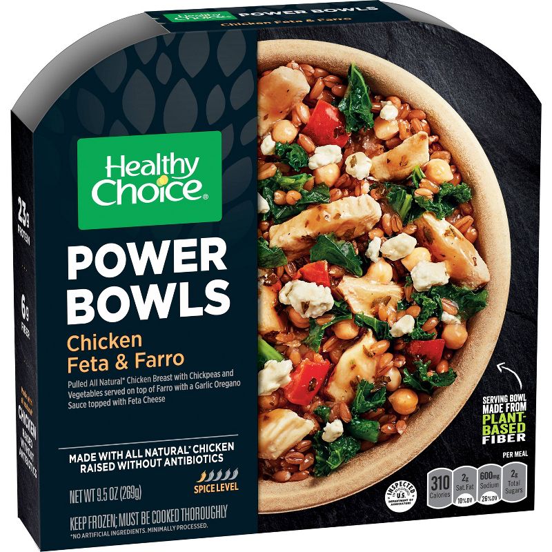 Healthy Choice Frozen Chicken Feta & Farro Power Bowls - 9.5oz