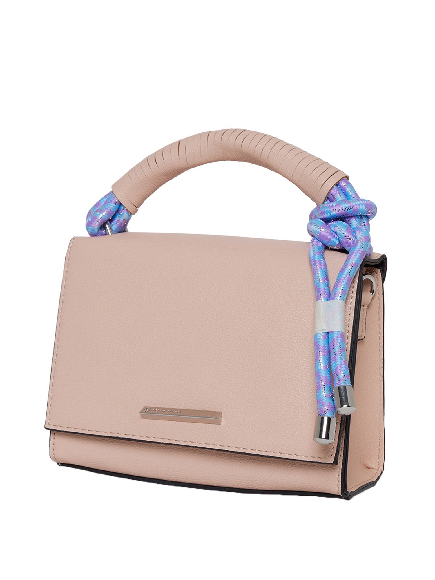 Call It Spring CLOVER530 Pink Solid Medium Satchel Handbag