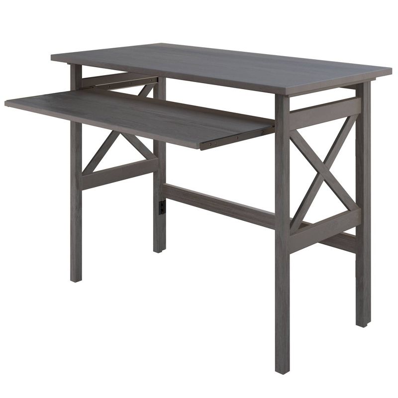 Xander Foldable Desk Oyster Gray - Winsome