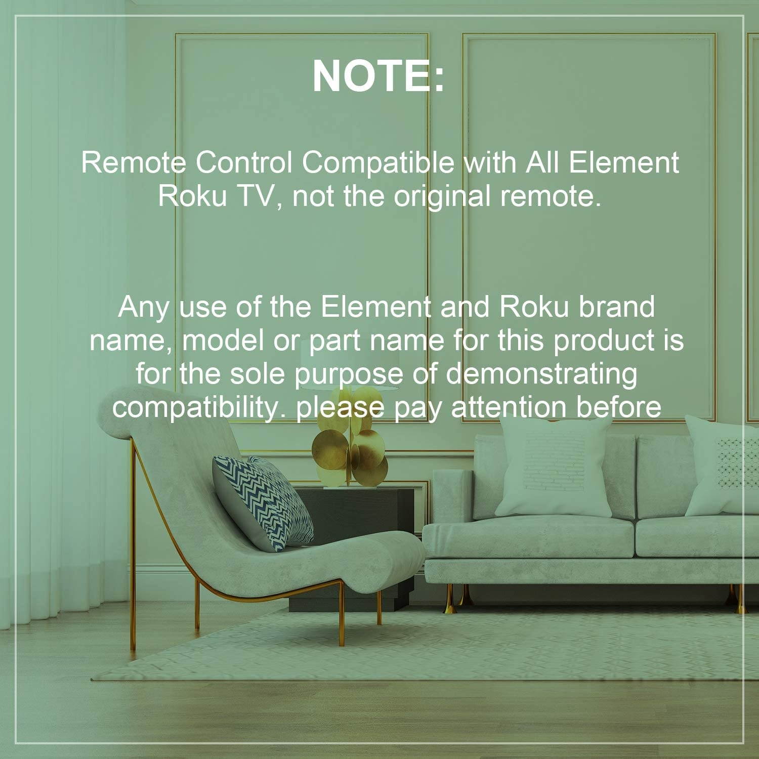 Motiexic Replace Remote Control Compatible with Element Roku TV, E4SW5017RKU E4SW5518RKU E2SW6518RKU E4SW6518RKU E4SC4018RKU E4SC5018RKU 2020 Update Version with 8 Channel Shortcut Keys