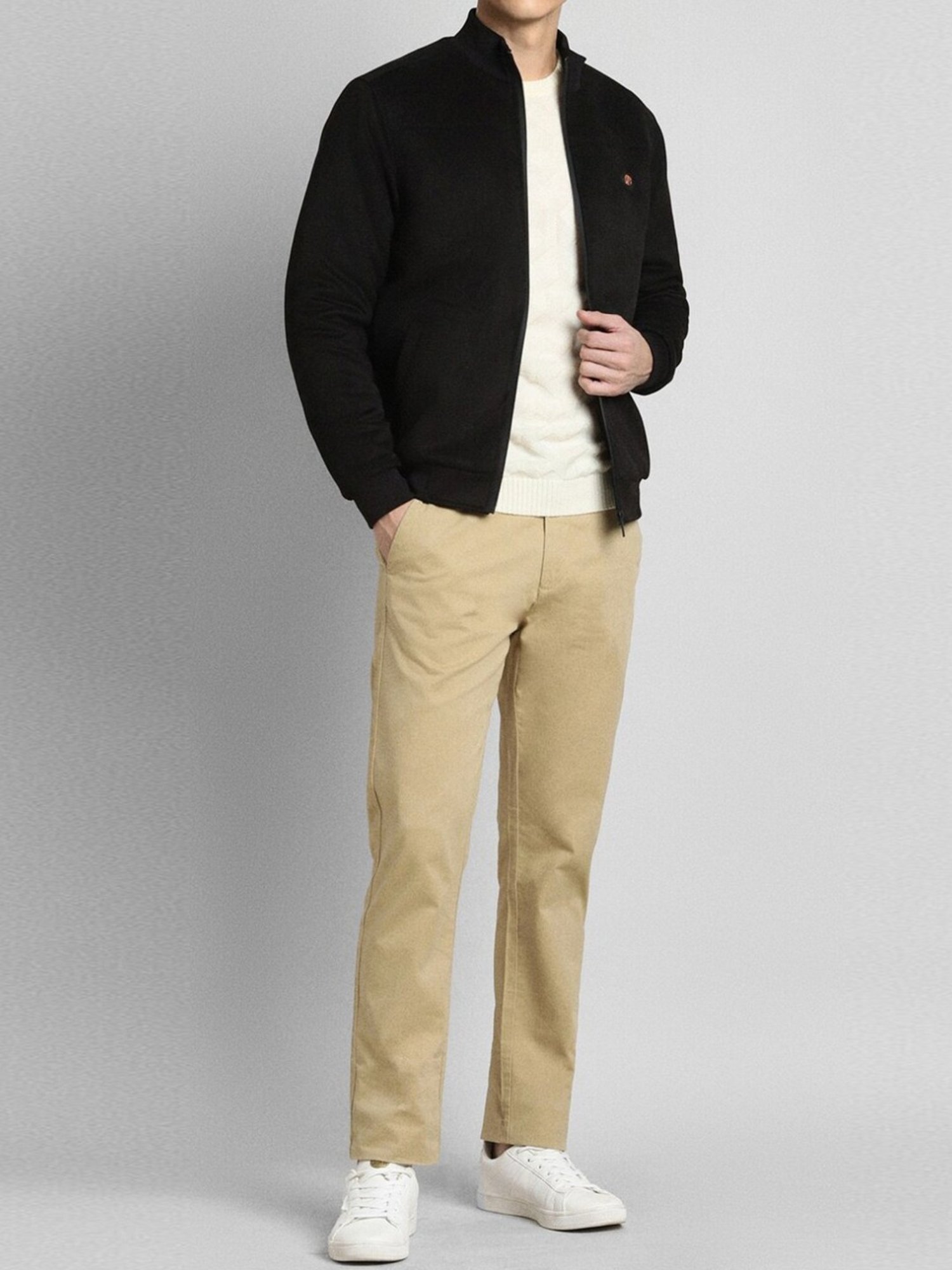 Simon Carter London Black Regular Fit Bomber Jacket