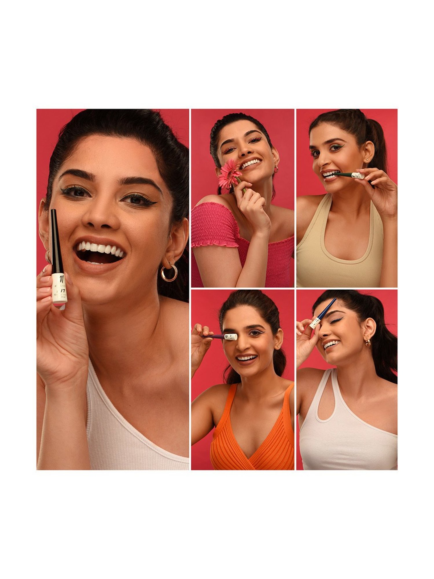 KINDED Liquid Eye Liner Golden Glaze & Greyish Silver Combo