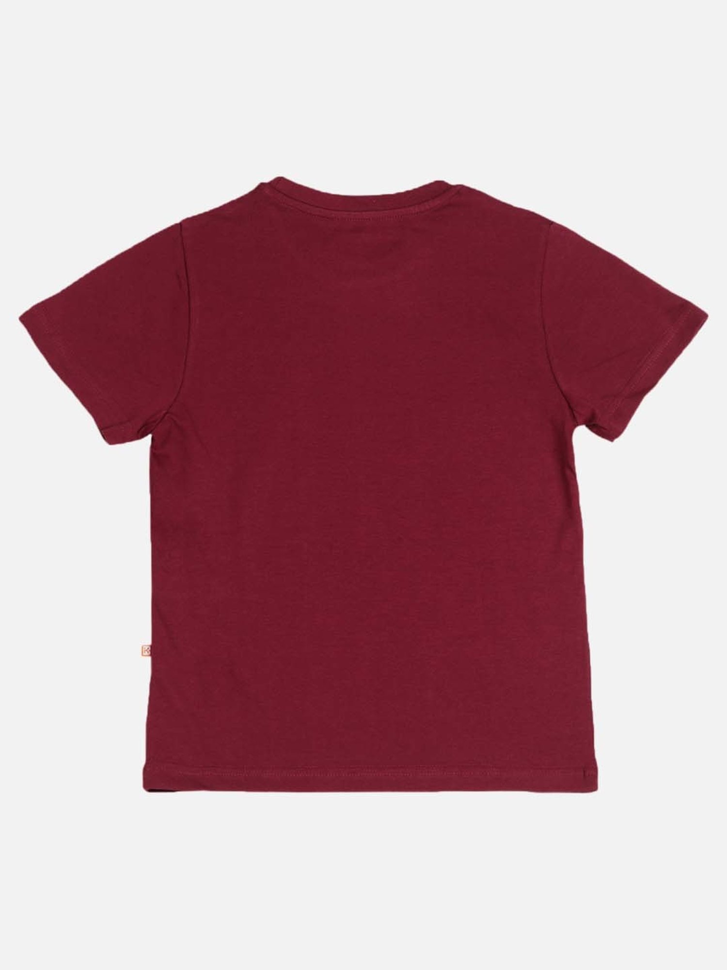 Bodycare Kids Maroon Cotton Printed T-Shirt