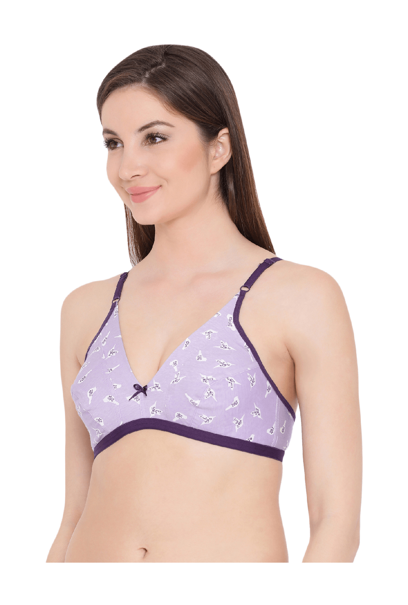 Tweens Peach & Green Non Padded Bra (Pack Of 2)