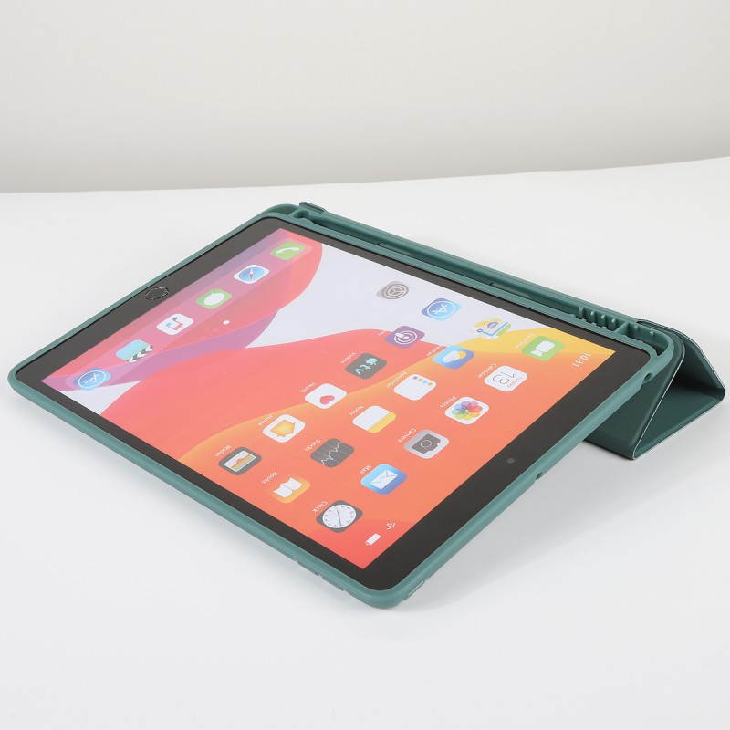 Case Compatible with iPad Mini 7.9" 2019 iPad Mini 5th Gen with Pencil Holder,Protective Case with Ultrathin Trifold PU Leather,Auto Sleep/Wake Cover Compatible for iPad Mini 5th Gen,Grey