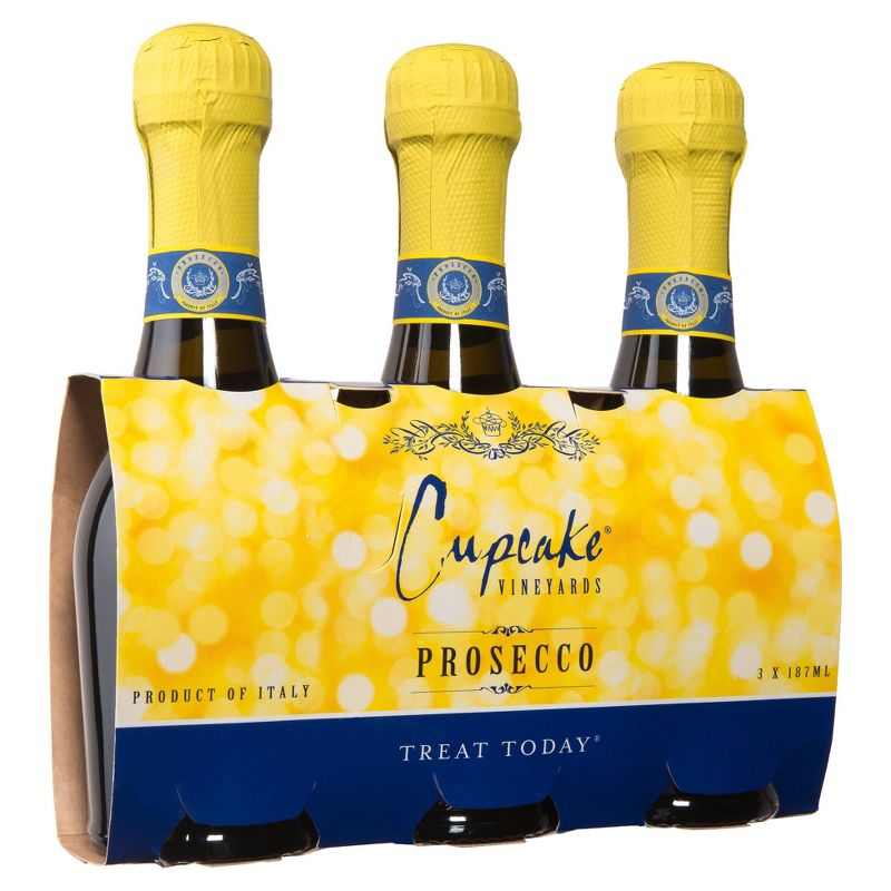 Cupcake Prosecco Sparkling Wine - 3pk/187ml Bottles