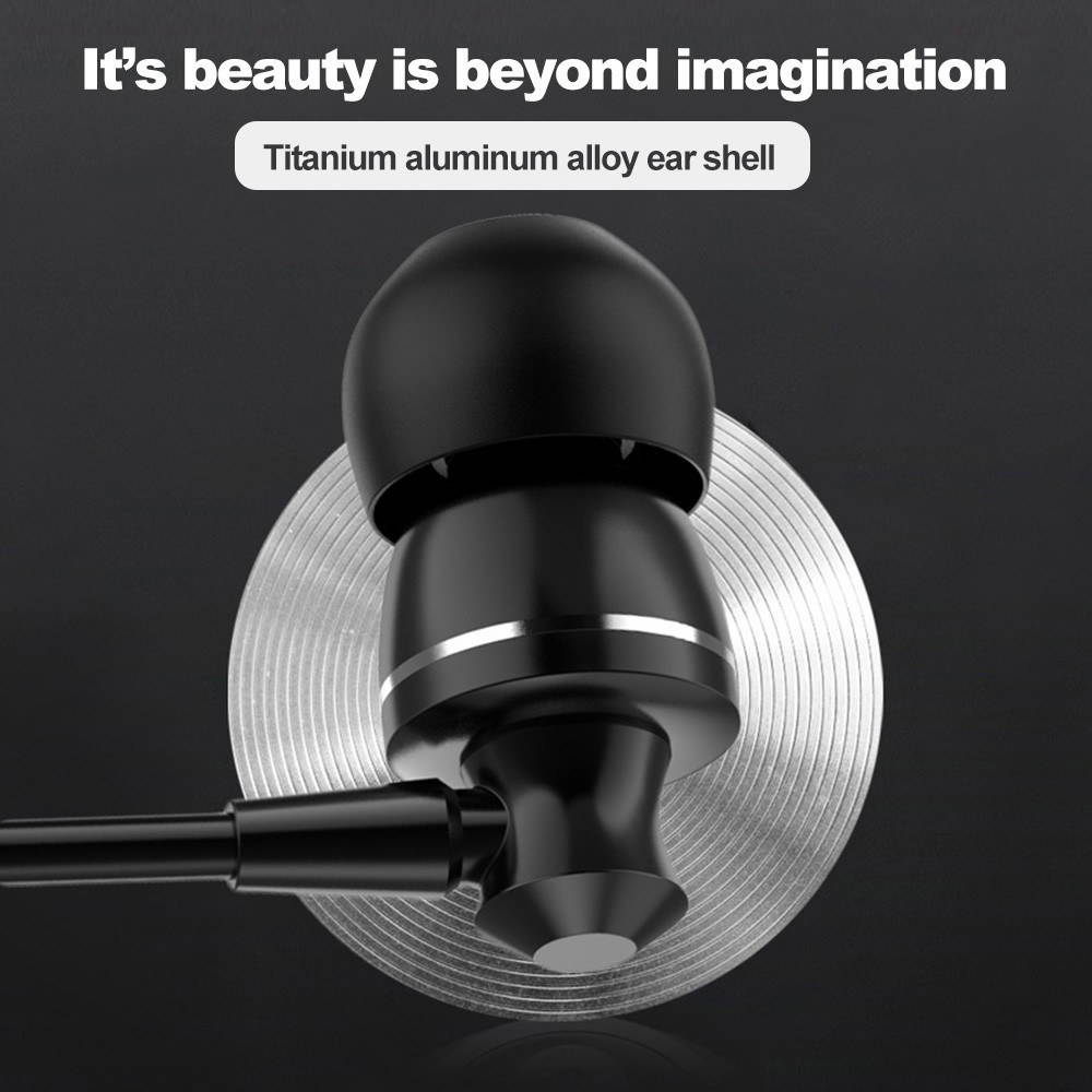 PTM D11 Wired In-ear Earphones Stereo Gaming Headset Metal Headphones with In-line Control & Microphone for PSP iPhone iPad Android Smartphones Tablet PC Laptop