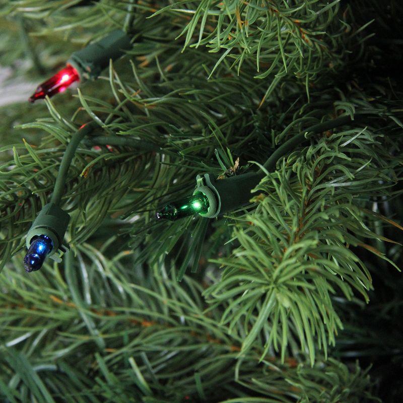 Northlight 4' Prelit Noble Fir Full Artificial Christmas Tree - Multi-Color Lights