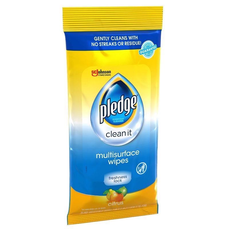 Pledge Multi Surface Wipes - 25ct