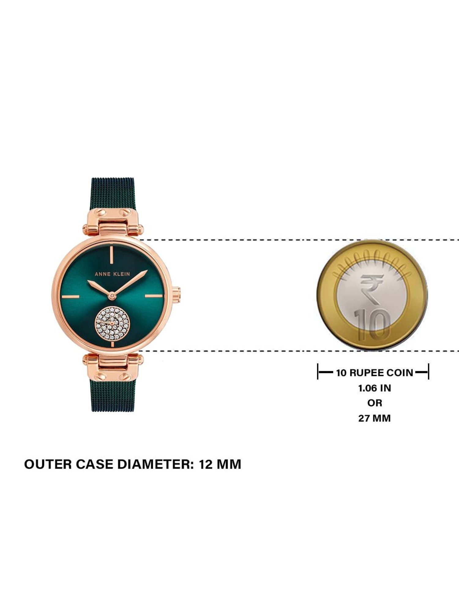 Anne Klein NEAK3000RGTE  Analog Watch for Women