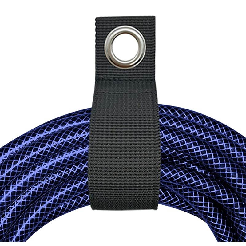 Cord Organizer Cable Holder Assorted 10 Pack4 Small2 Medium2 Large and 2 XLarge Heavy Duty Storage Straps Garage Organization and Storage Builtin Grommet for Hanging Black