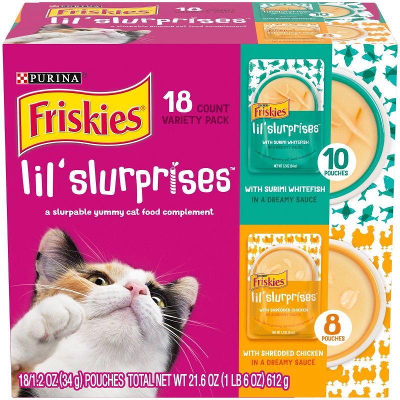 Friskies Lil' Slurprises Compliments Wet Cat Food - 18ct