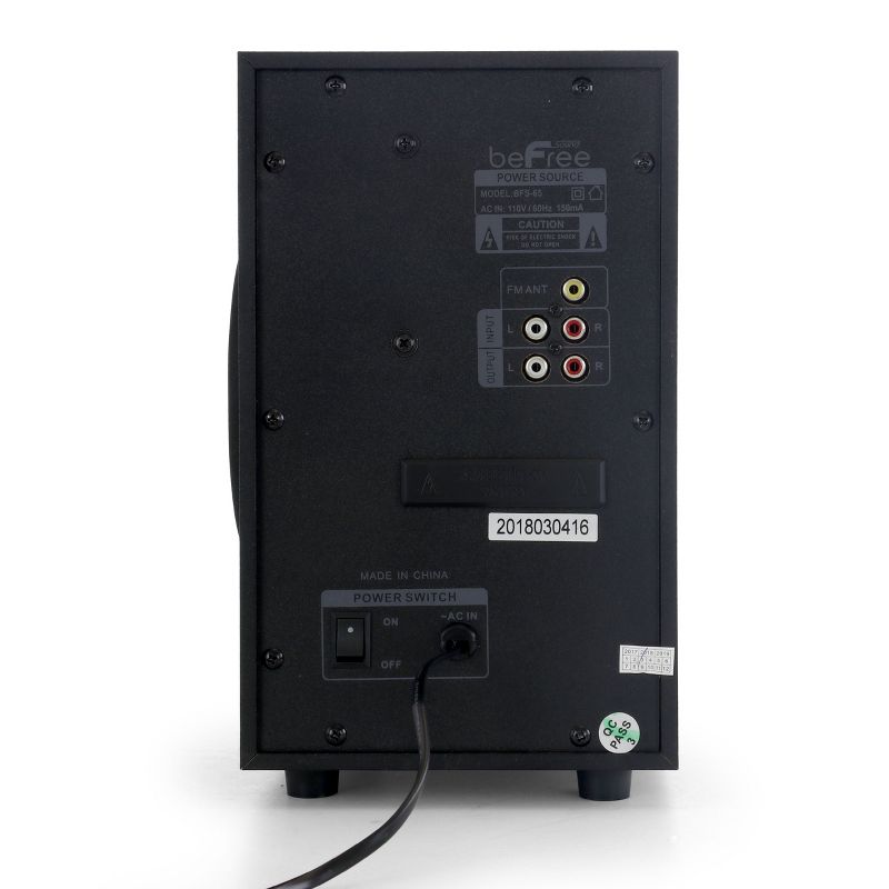 beFree Sound 2.1 Channel Bluetooth Surround Sound Speaker System in Blue