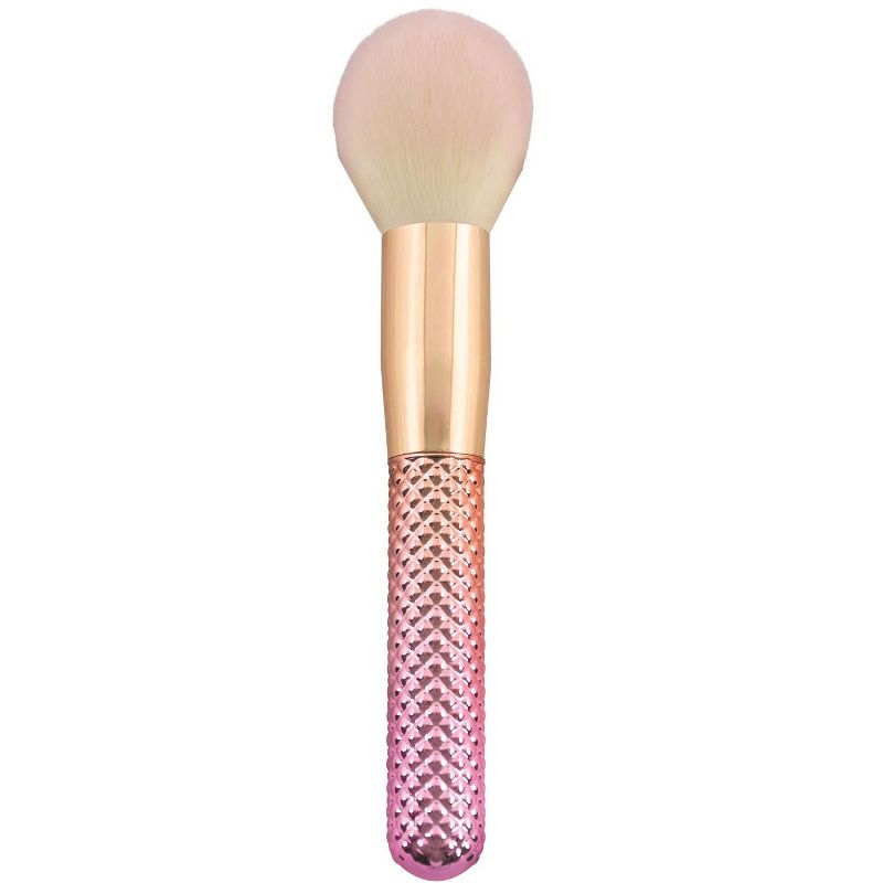 MODA Brush Ros`e 5pc Complete Makeup Brush Set with Zip Case, Includes - Round Powder, Angle Kabuki, Angle Shader, and Smudger Brushes