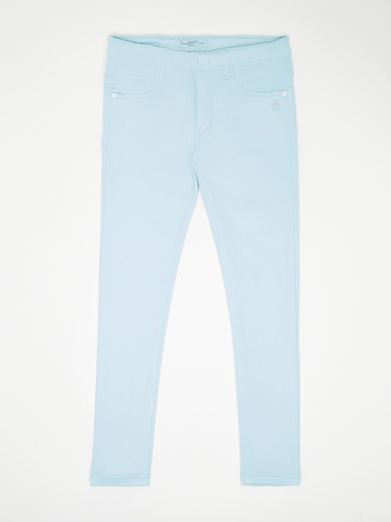 GJ baby Girls Blue Washed Jeans