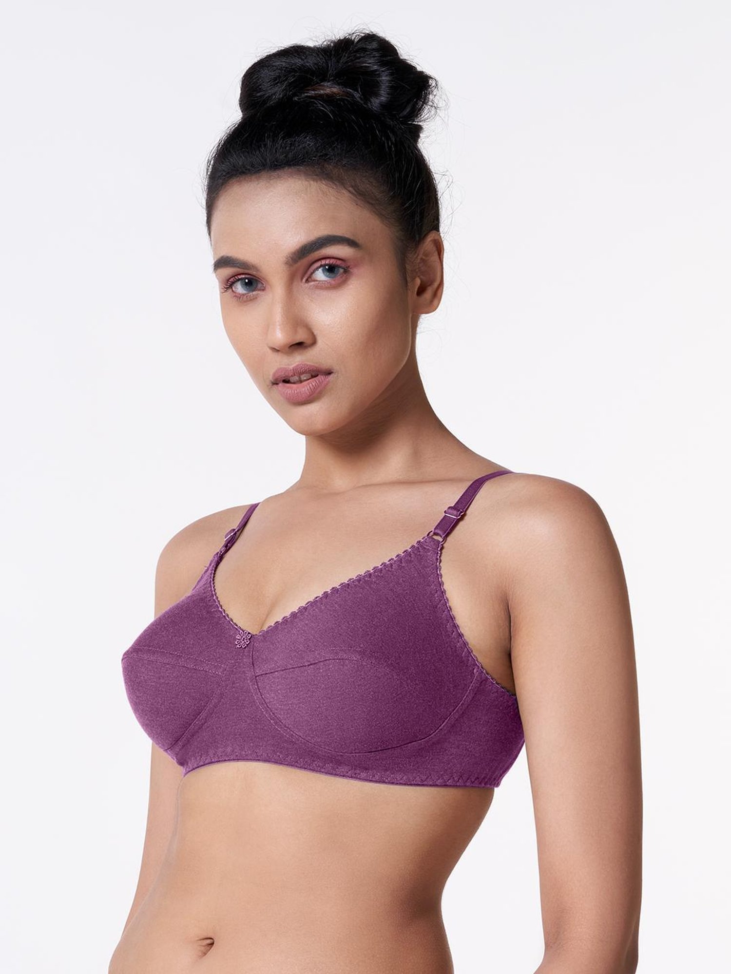 BLOSSOM Wine Full Coverage T-Shirt Bra