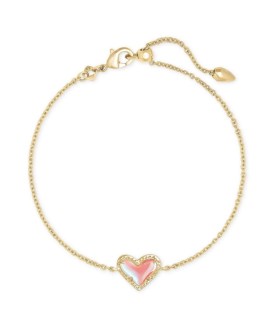 Kendra Scott Ari Heart Gold Chain Bracelet