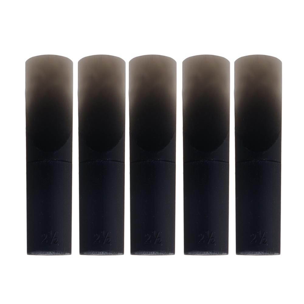BQLZR 5pcs Black Long-time Exercise Resin E Flat Alto Saxophone Reeds