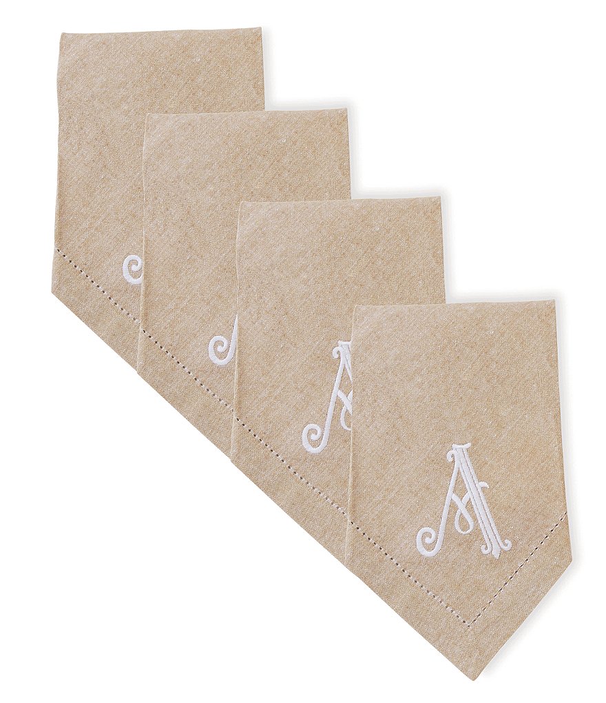 Mud Pie Initial Napkin Set