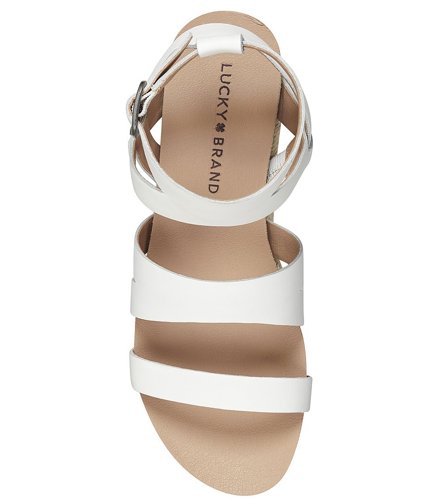 Lucky Brand Glaina Leather Espadrille Sandals