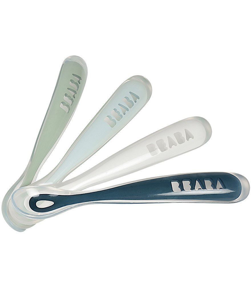 BEABA First Foods Baby Silicone Spoons Set of 4