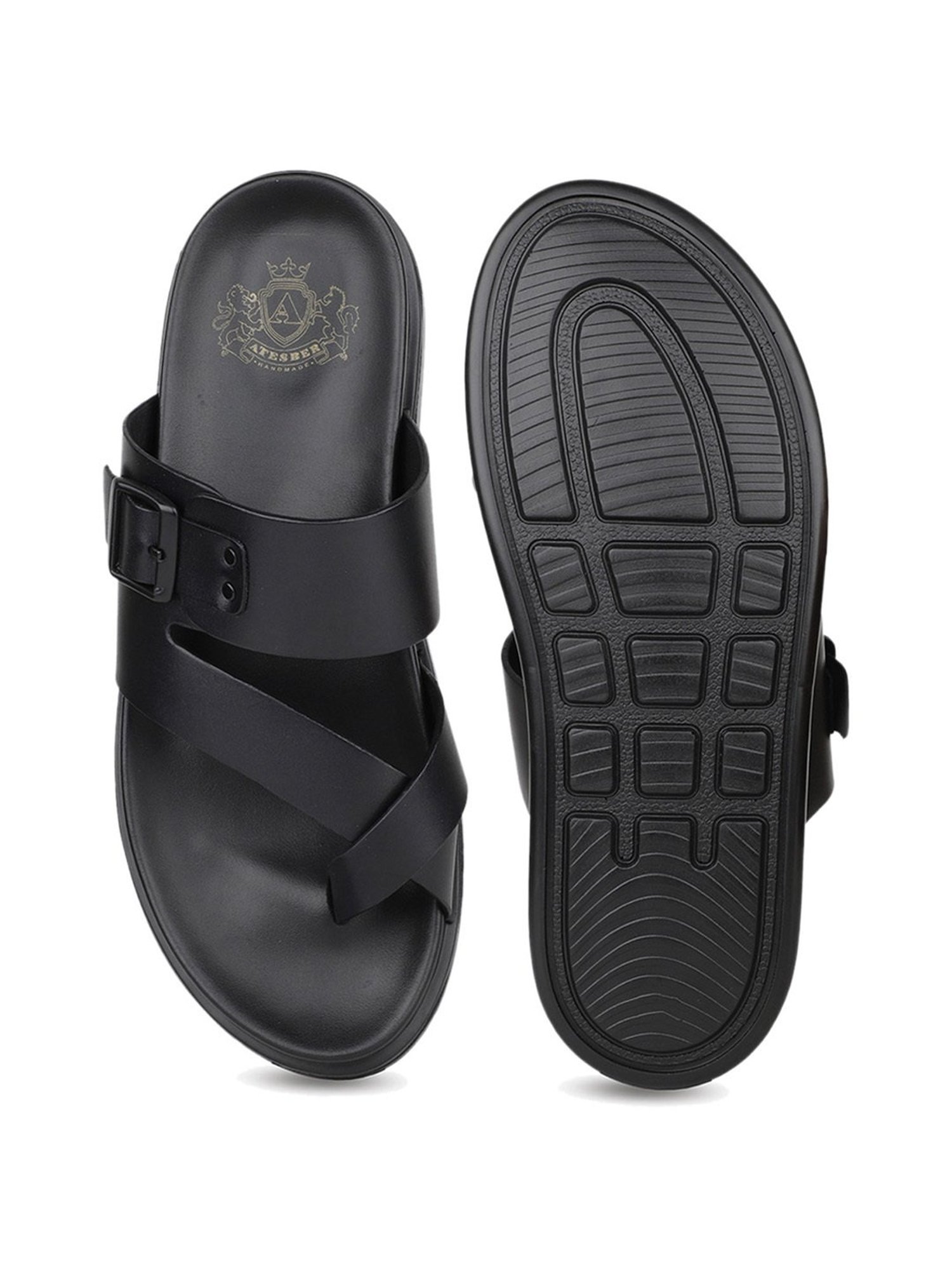 Atesber by Inc.5 Men's Black Toe Ring Sandals