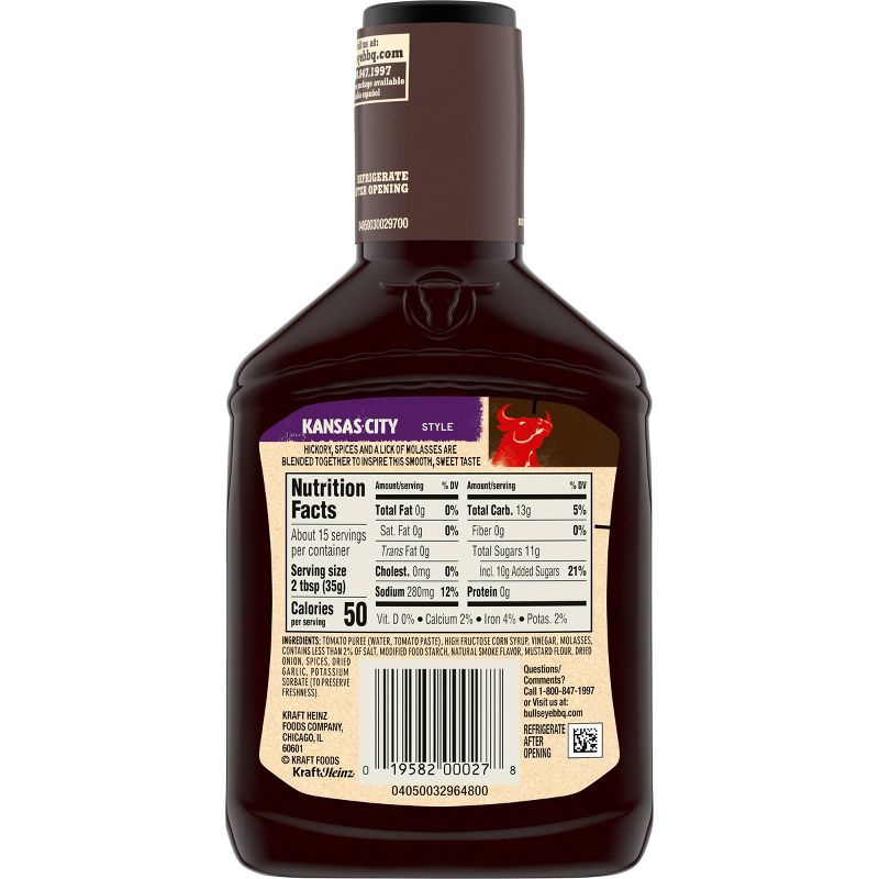 Bull's-Eye Kansas City Style Barbecue Sauce - 18oz