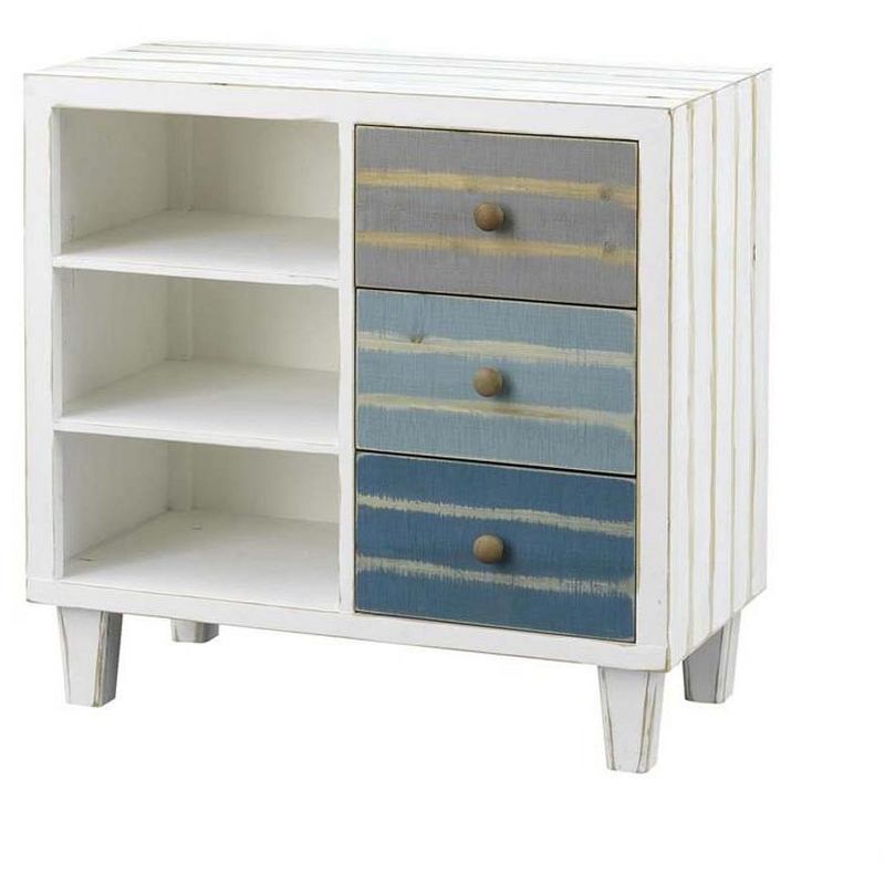 Kolczak Boho Handcrafted Mango Wood 2 Door Cabinet Light Gray - Christopher Knight Home