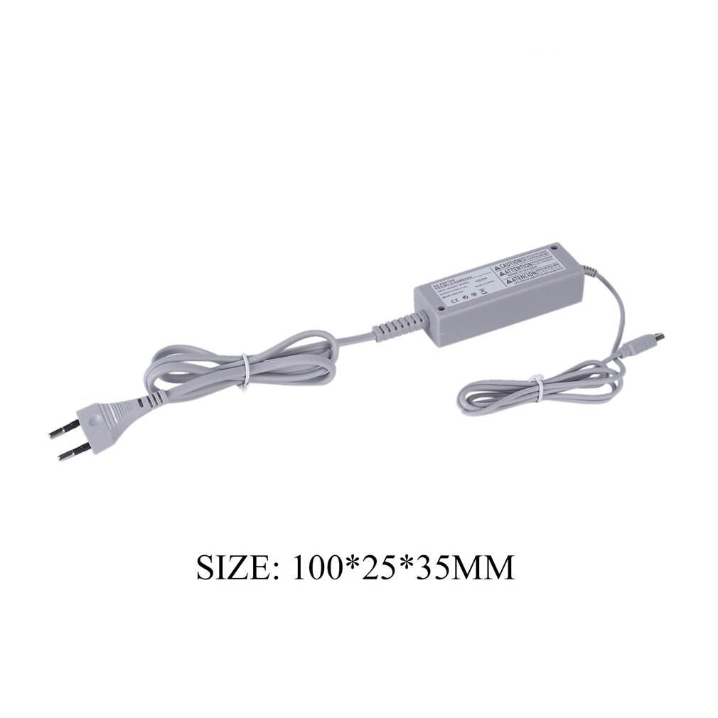 Lejiahong Wall AC Adapter Power Charger Gamepad Charger Cord Power Supply Charger Cord Universal 100 240V for Nintendo Wii U Console White