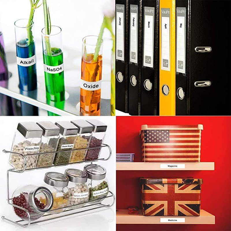 Compatible Label Tape Replacement for P Touch M Tape M231 MK231 M-K231 0.47 Inch(12mm) x 26.2 Feet (8m),Work with Brother Ptouch PT-M95 PT-90 PT70 PT-65 PT85,Black on White,4-Pack