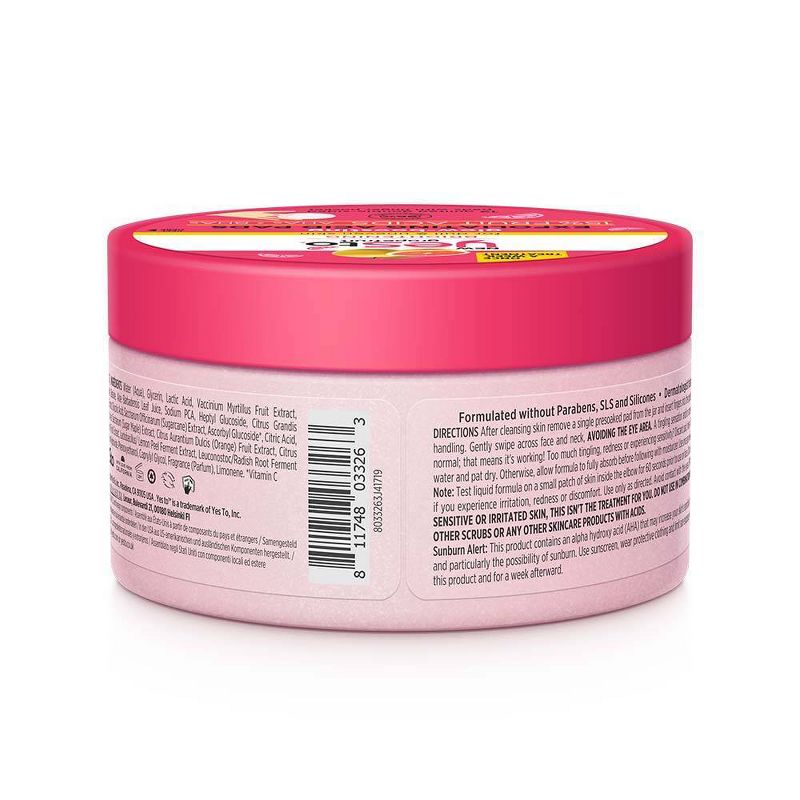 Yes To Grapefruit Glow-Boosting Exfoliating Acid Pads - 12ct