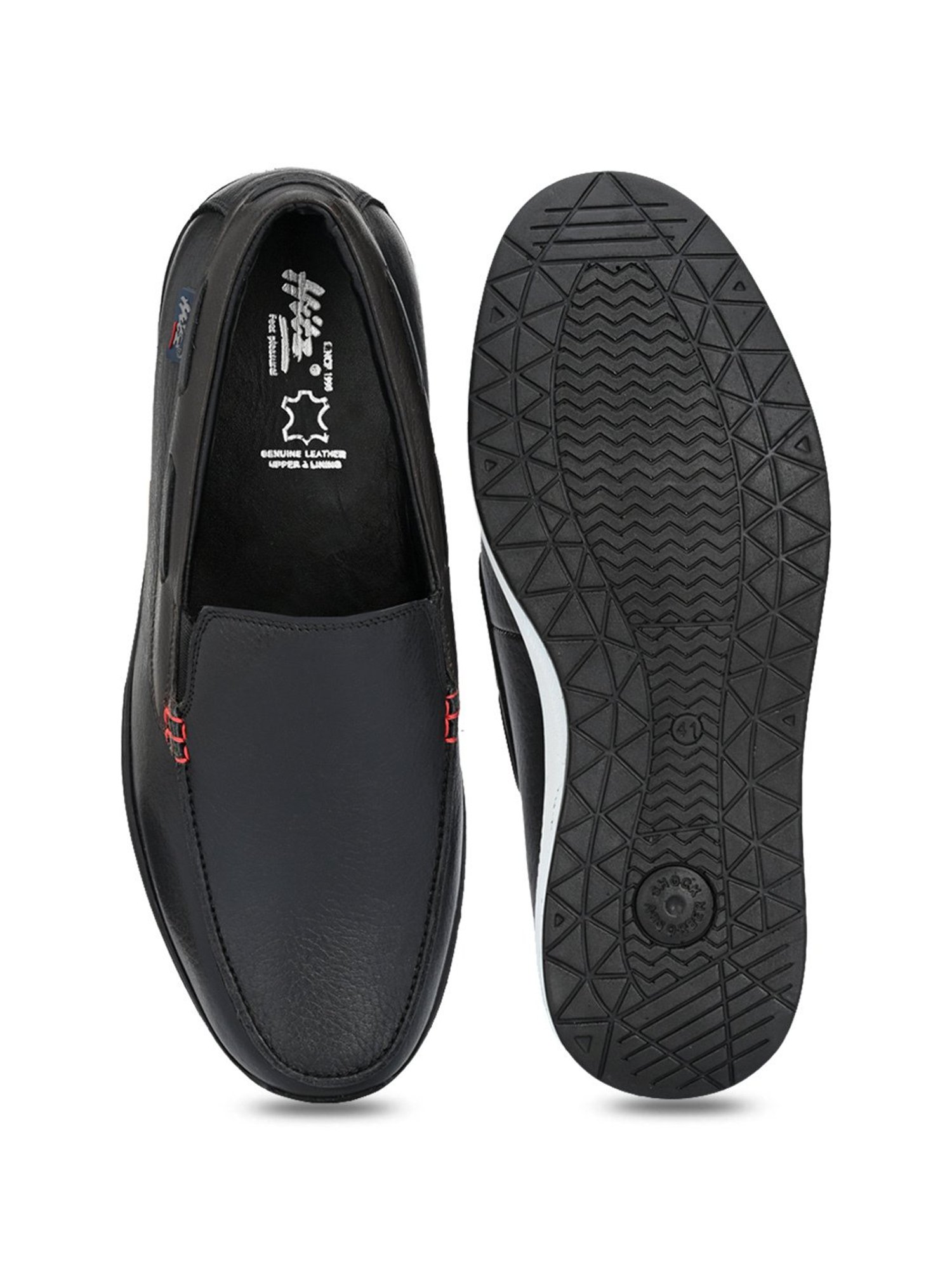 Hitz Men's Black Formal Loafers