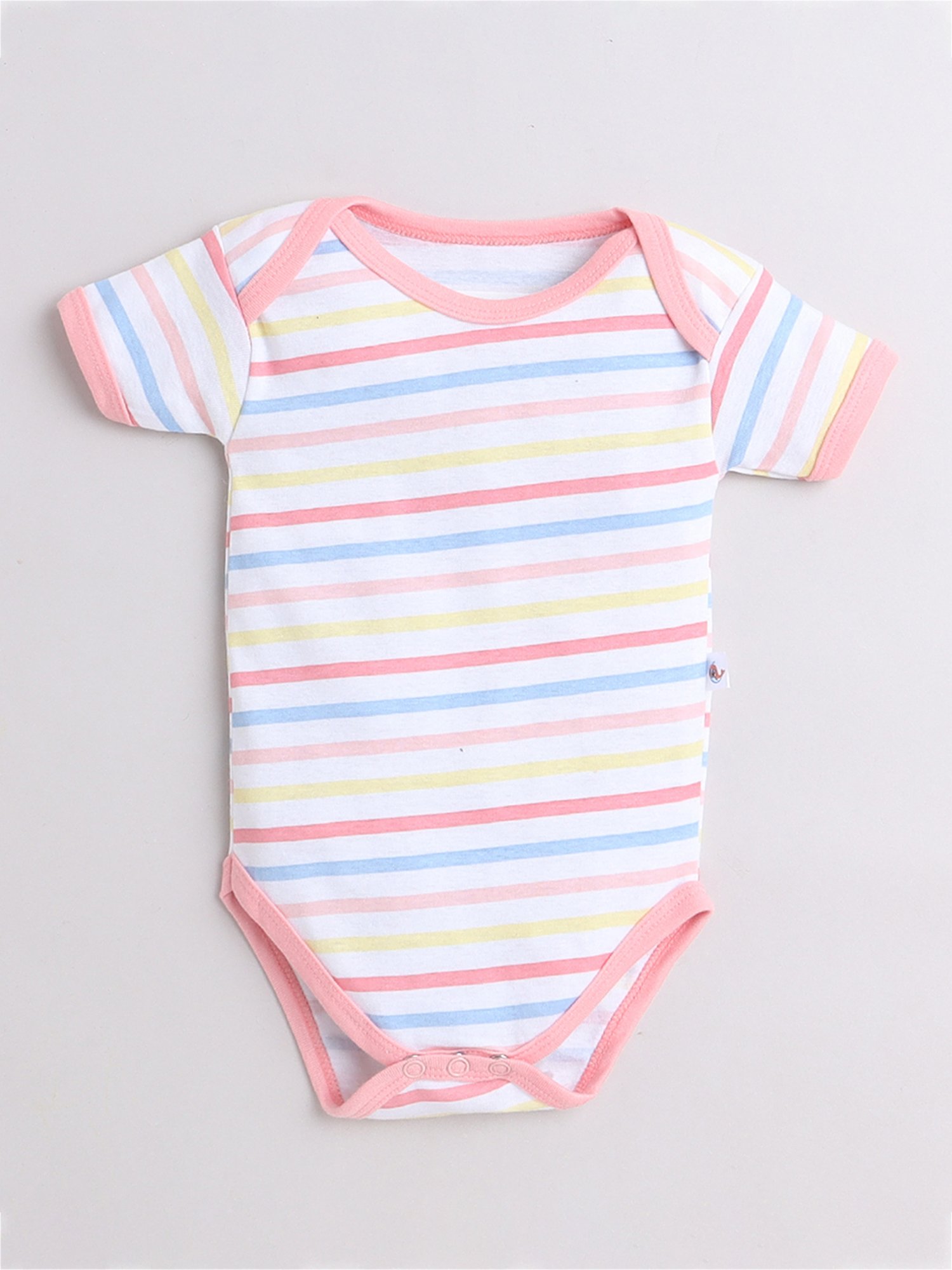 Bumzee Kids Multicolor Printed Bodysuit (Pack Of 3)