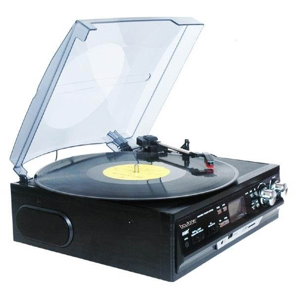 Boytone BT-17DJB Multi RPM Turntable, Black