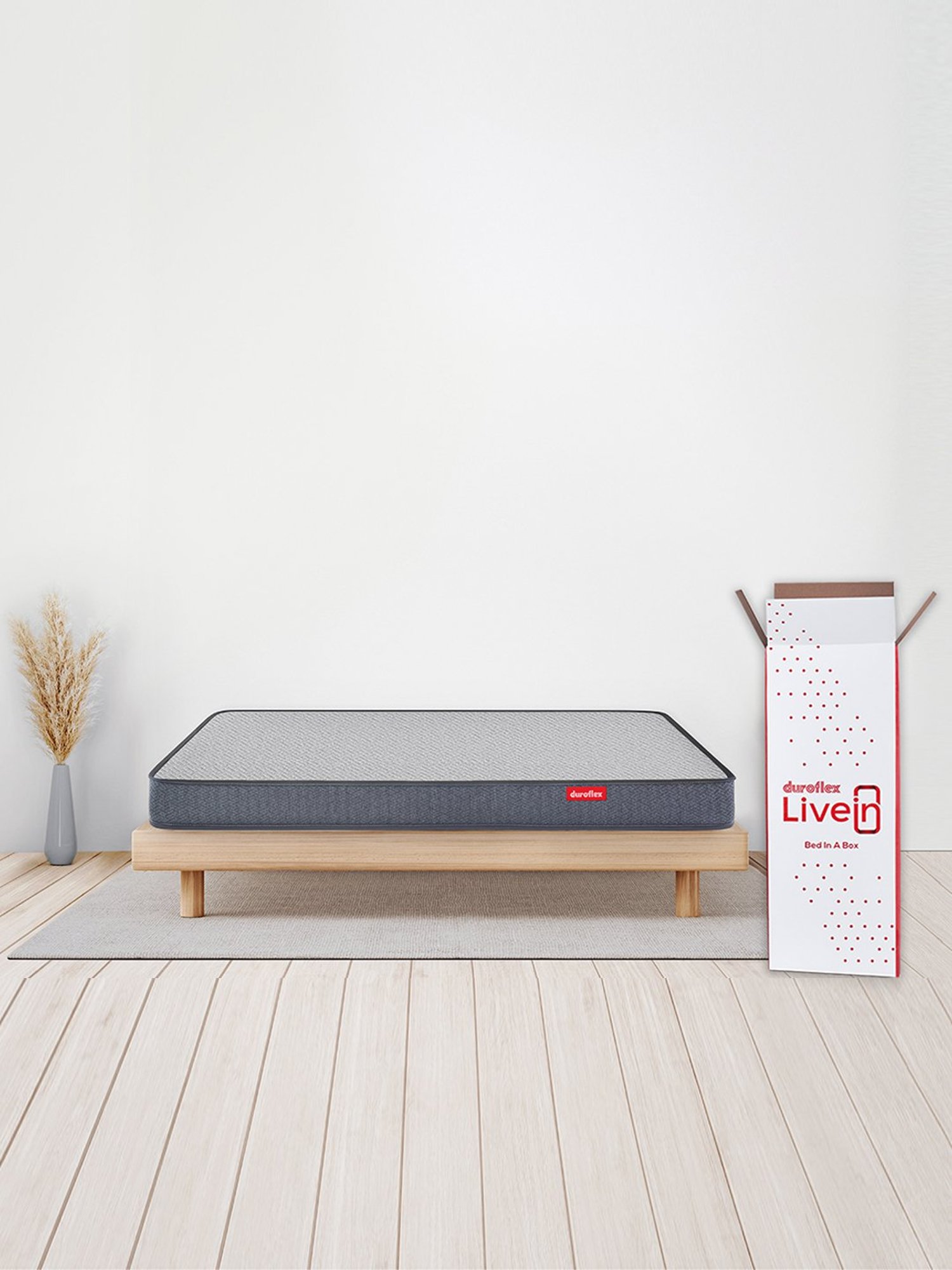 Duroflex LiveIn 2 in 1 Reversible Foam Mattress Single Size (72 X 36 X 5)