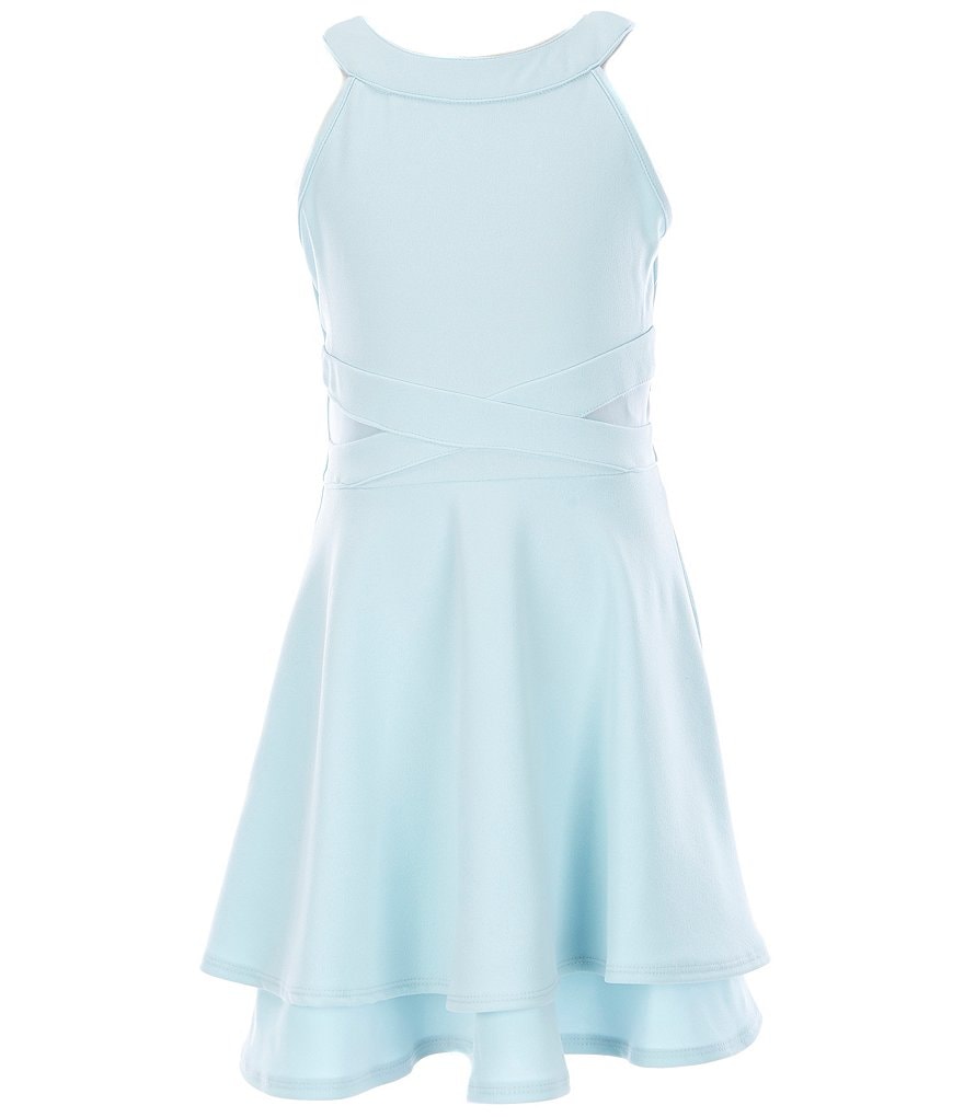 Honey and Rosie Big Girls 7-16 Illusion Two-Tiered Dress