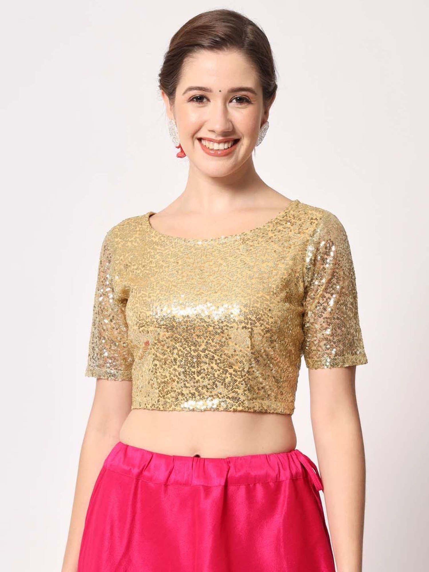 studiorasa Golden Embellished Blouse
