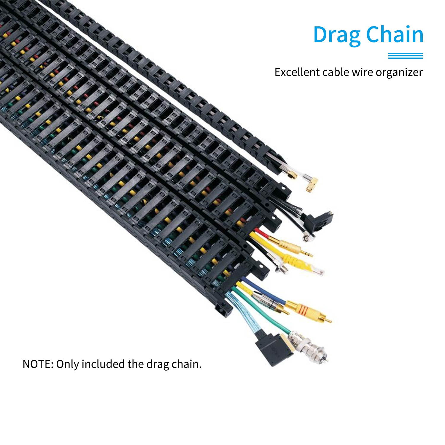 Aibecy 1m/3.3ft Transmission Drag Chain Towline 10*10mm Inner 18mm Turning Radius for 3D Printer CNC Machine