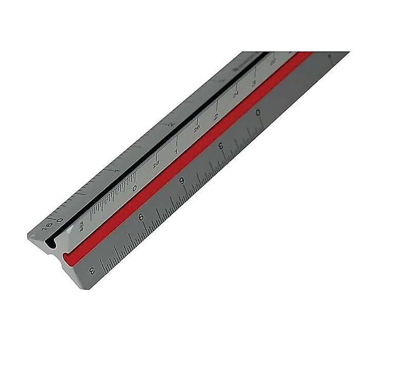 Staedtler Architects Triangular Scale Mars ALM 12" Silver 987M1831BK