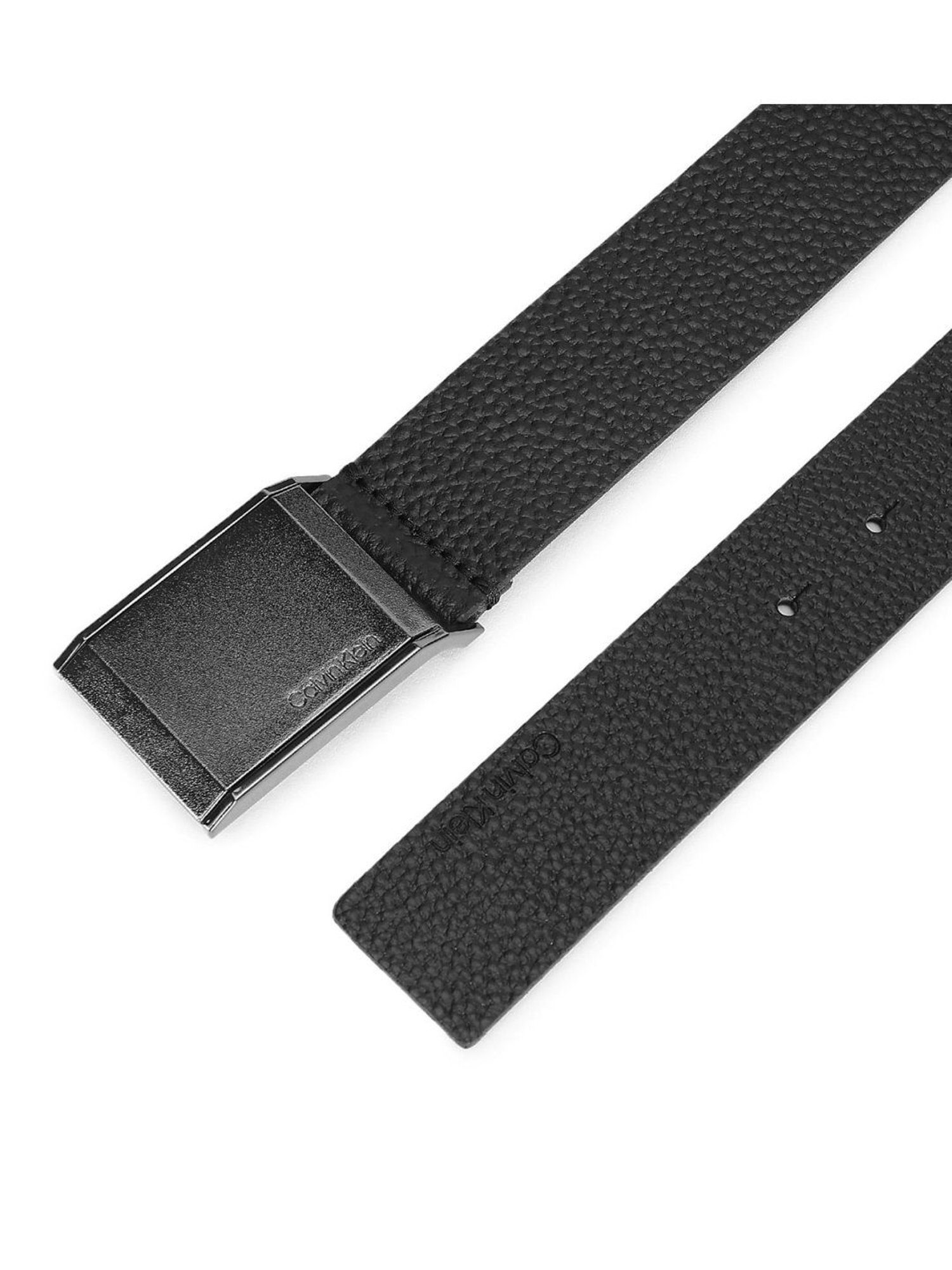Calvin Klein Jeans Black Leather Casual Belt