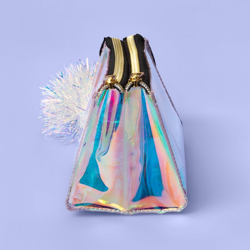 Iridescent Sequin Pencil Pouch with Pom - More Than Magic™