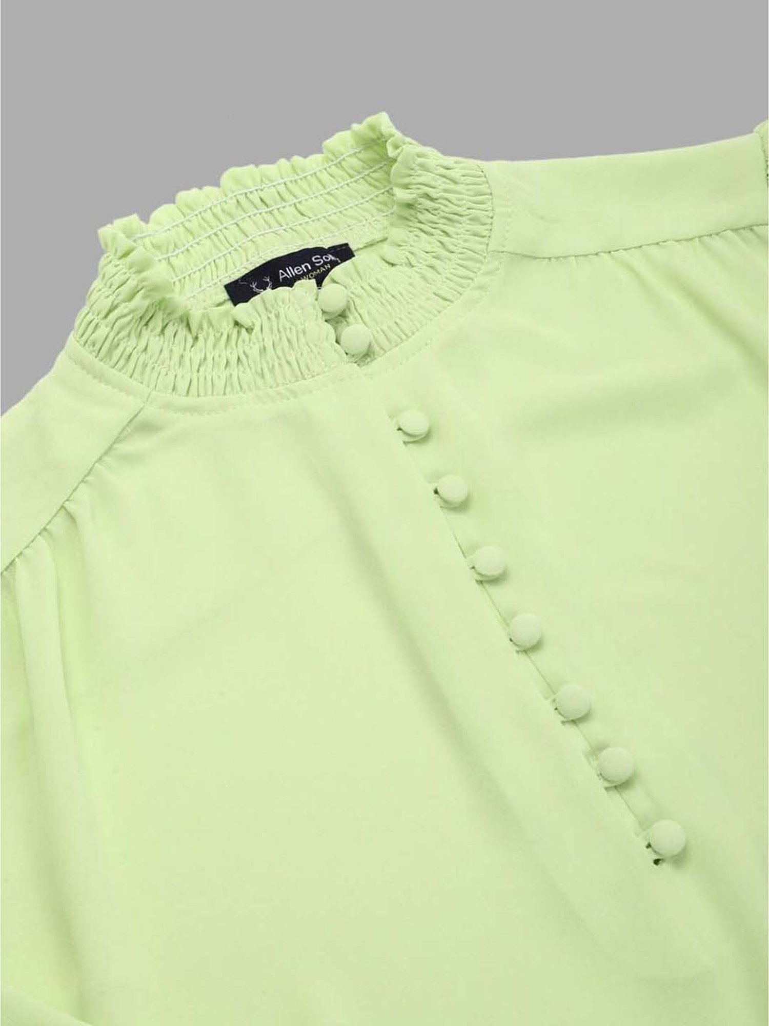 Allen Solly Green Regular Fit Top
